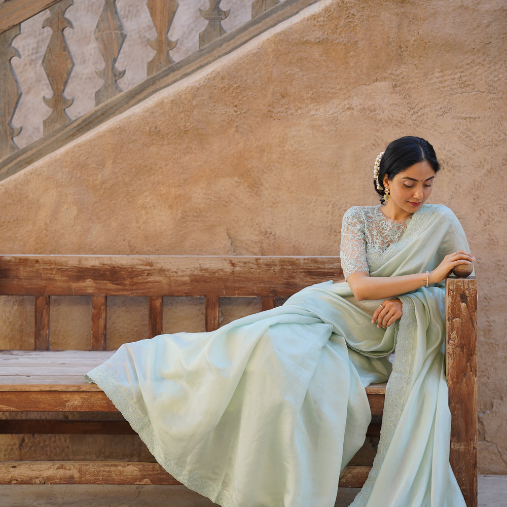 
                      
                        Gayatri Saree Set
                      
                    